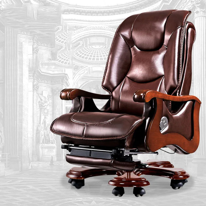 Rolling Leather Office Chair