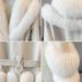 Luxurious V-neck Fox Fur and Sheepskin Winter Coat