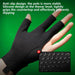 Left-Handed Billiards Glove - Three-Finger Design for Superior Performance