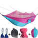 Outdoor Adventure Hammock with Insect Protection - Lightweight Portable Hanging Bed for Camping Comfort