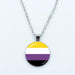 Vibrant Customizable Rainbow Glass Pendant Necklace for Love and Pride Celebration