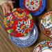 Hand-Painted 6.5-Inch European Ceramic Plates - Exquisite Salad and Fruit Dish for Home Dining