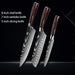 Premium Japanese Damascus Kitchen Knife Set - 1 to 10 Piece Collection for Masterful Culinary Precision