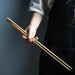 Elegant Beech Wood Extra-Long Chopsticks: Essential Utensils for Gourmet Dining