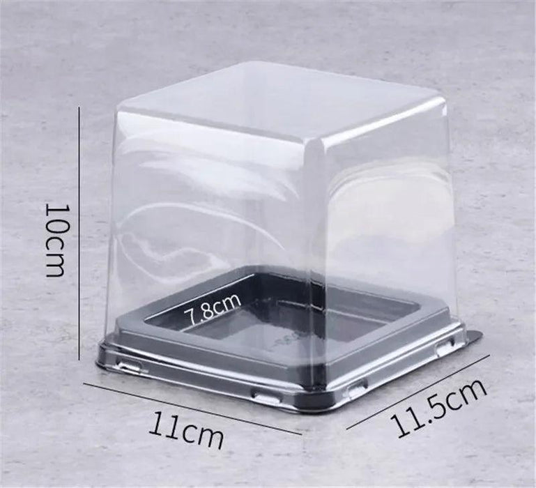 Stylish Clear Plastic Baking Boxes Set - Showcase Your Delicacies with Elegance