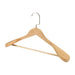 Elegant Solid Wood Suit Hangers - Premium Closet Storage Solution