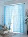 Elegant Blue Ruffled Semi-Blackout Curtains for Living Spaces and Girls' Rooms - Soft Tulle Drapes