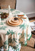 Chic Botanical Cotton Linen Round Tablecloth