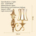 Elegant Brass LED Wall Sconce - Modern Lighting for Home and Hospitality Spaces