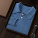 Men's Premium 100% Cashmere Thick Polo Sweater