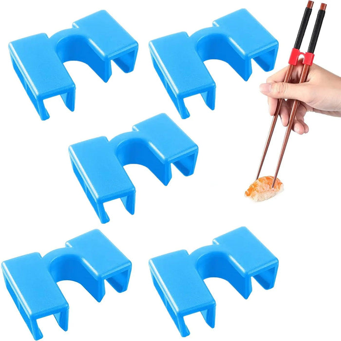 Set of 5 Easy-to-Use Reusable Chopstick Training Helpers - Perfect for Mastering Dining Skills