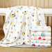 Charming Cartoon Cotton Swaddle Blanket for Infants - Multi-Functional Baby Wrap