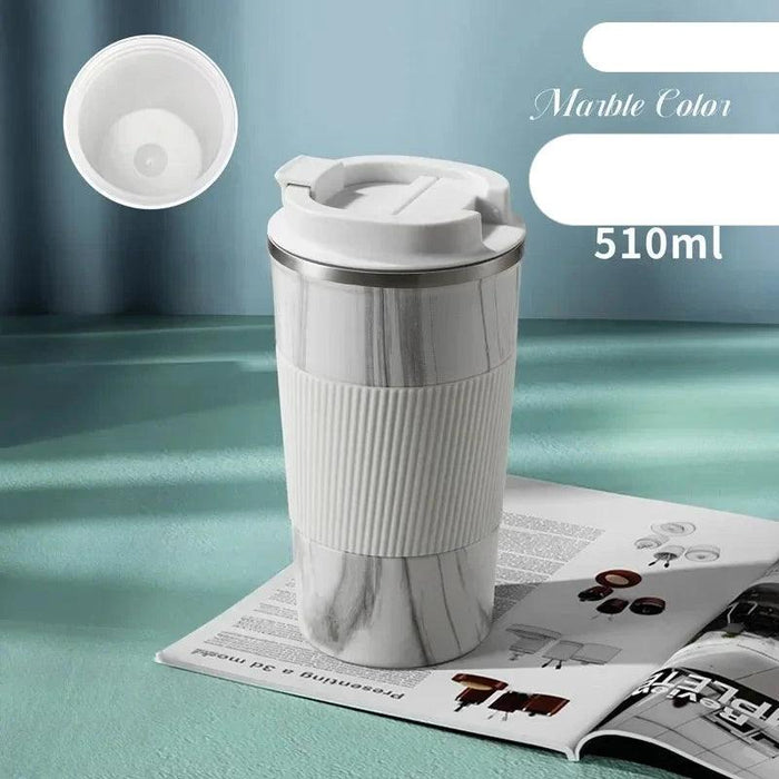 510ml Eco-Friendly Ceramic Travel Mug with Leakproof Lid and Insulation