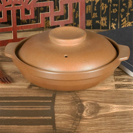 Traditional Chinese Clay Casserole for Gas Stove - Handmade Stew Pot