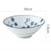 Elegant Horn-Shaped Japanese Ceramic Bowl for Ramen and Soups - 8 Inch