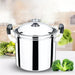 Induction-Ready Extra-Large Stainless Steel Cooking Pot - Heavy-Duty and Versatile