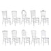 Elegant 50-Piece Clear Acrylic Chiavari Chairs for Sophisticated Celebrations