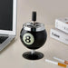 Chic Billiards-Inspired Metal Ashtray - Stylish Smoking Accessory and Decorative Accent for Home and Office