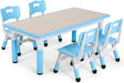 Ergonomic and Adjustable Kids Table and Chair Set for Safe Playtime