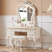 Chic European Minimalist Makeup Vanity Table