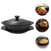 Versatile Ceramic Stew Pot Set with Double Ears and Tray