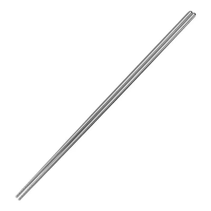 Sustainable Stainless Steel Chopsticks with Extended Length and Anti-Slip Grip