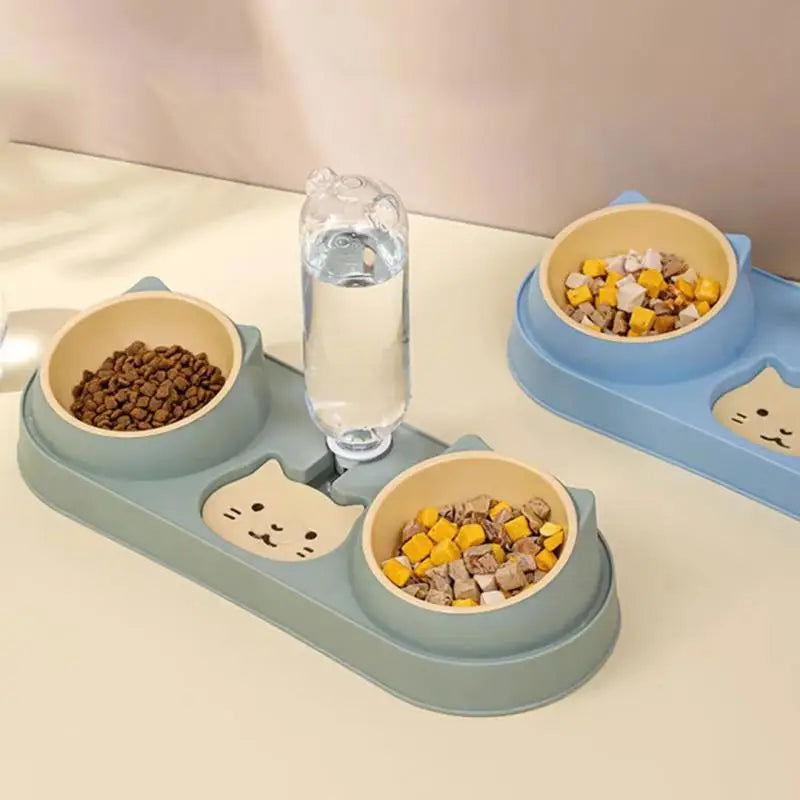 3-in-1 Multi-Pet Feeder with Automatic Water Dispenser