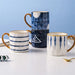 Nordic Elegance: Lovely Girl Insulated Ceramic Mug Set