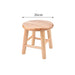 Rustic Kids' Round Wooden Bench - Stylish Multi-Use Stool for Home Decor