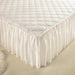 Plush Quilted Mattress Protector with Solid Color Bed Skirt - Skin-friendly Bedspread (No Pillowcase)