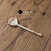 Elegant Japanese Stoneware Soup Spoon with Long Ergonomic Handle for Refined Dining