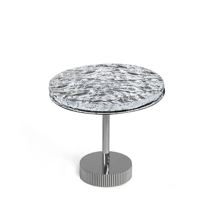 Elegant Round Marble Corner Coffee Table - Chic Nesting Design for Any Space