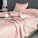 Luxurious Lightweight Tencel Summer Quilt Set with Pillowcases - Double Queen Size Bedspread