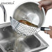 Premium Stainless Steel Drainer Pot with Baffle - Essential Kitchen Tool for Effortless Water Drainage