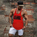 Men's Sleeveless Cotton Tank Top for Bodybuilding and Fitness - Muscle Stringer Vest