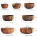 Large Eco-Friendly Acacia Wood Bowl Set for Salads and Fruits - Stylish Serving Solution