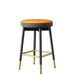 Sleek Scandinavian Leather Gaming and Vanity Stool - Trendy Seating for Modern Interiors