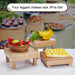 Charming Vintage Wooden Multi-Tier Treat and Snack Display Rack for Events and Celebrations