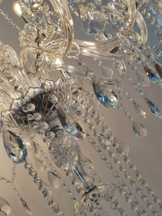 Stunning K9 Crystal Chandelier for Opulent Staircases and Lobbies - Options for 12, 15, 18, and 24 Lights