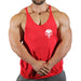 Men's Y-Back Sleeveless Gym Tank - Essential Workout Vest for Bodybuilders and Lifters