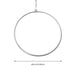 Professional 85cm Stainless Steel Aerial Yoga Hoop Set