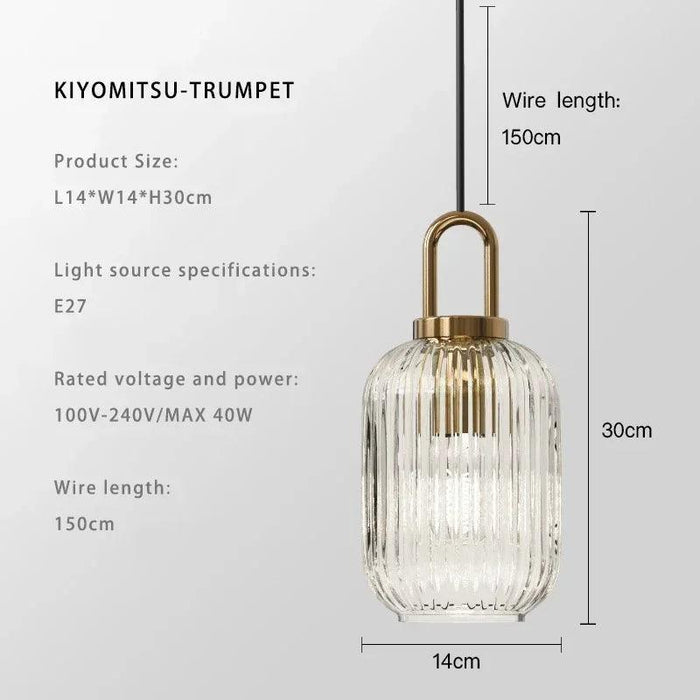 Elegant Japanese-Inspired LED Glass Pendant Lights for Modern Homes