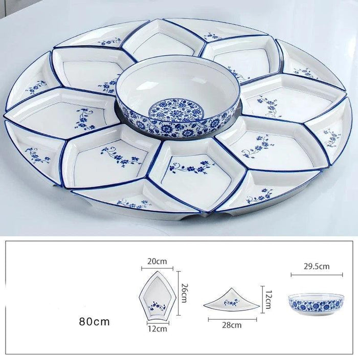 Elegant Round Ceramic Dining Set for Every Occasion