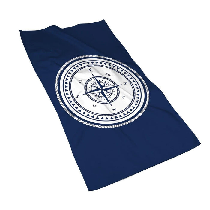 Customizable Luxurious Navy Blue Microfiber Towel - Your Perfect Travel Companion