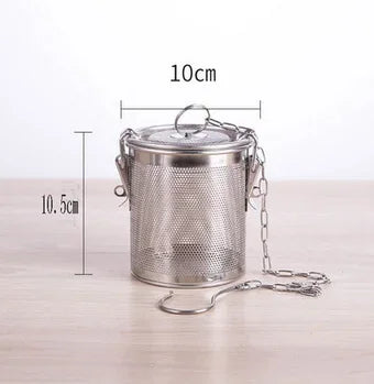 Stainless Steel Seasoning Bag Gravy Soup Taste Spice Box Magic Basket - Culinary Infusion Tool for Flavorful Cooking