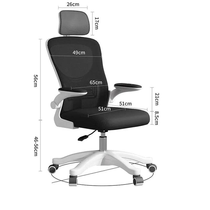 Stylish Pink Ergonomic Massage Swivel Chair for Gaming and Office Use