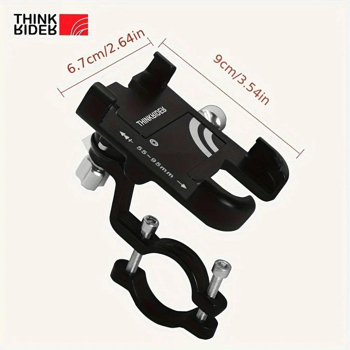 ThinkRider MTB Adjustable 360° Rotating Phone Holder for Bicycles - Non-slip Aluminum Bike Mount