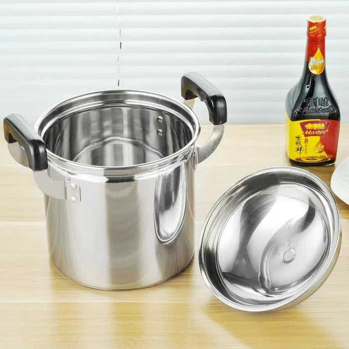 Oversized Stainless Steel Induction Pot for Hearty Soups and Stews - Ideal for Family Meals