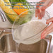 Ergonomic Transparent Rice Washing Strainer with Fine Drain Holes