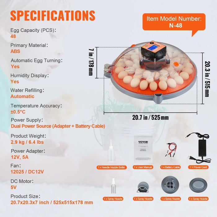 Smart Egg Incubator with Superior Temperature and Humidity Regulation